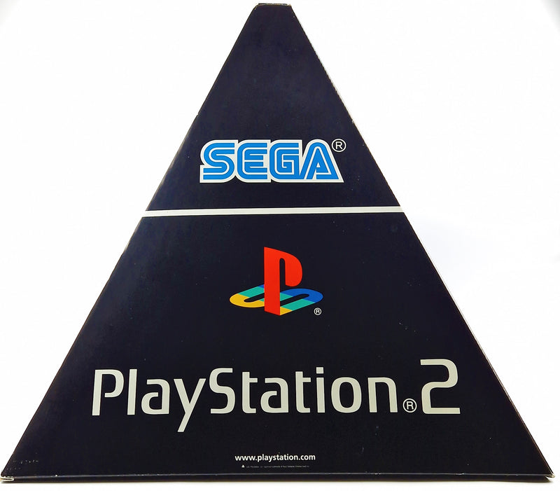 Playstation 2 - SEGA advertising pyramid standee - promo standee