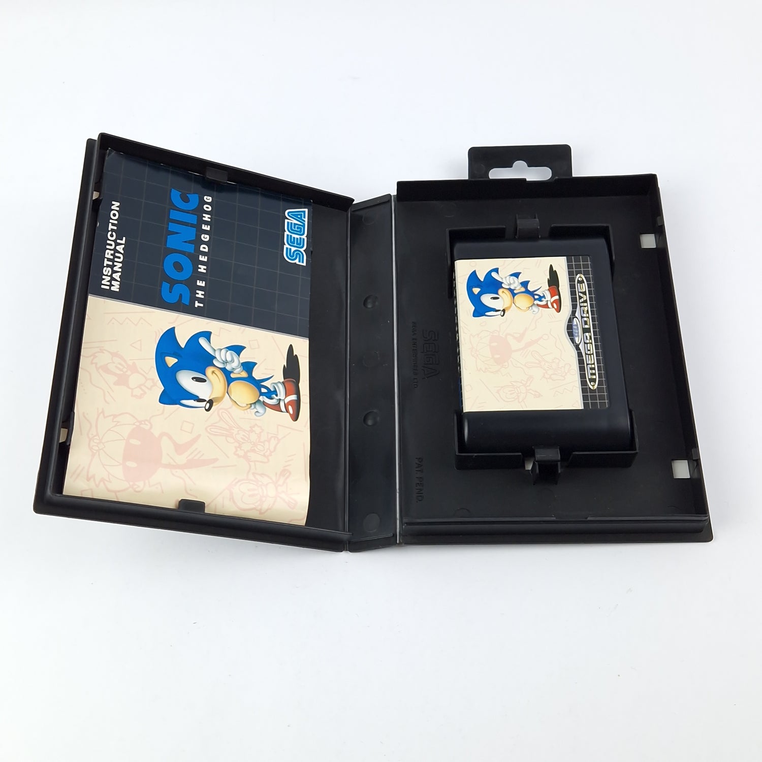 Sega Mega Drive Game: Sonic The Hedgehog - Module Instructions Original Packaging - Very Good Z.