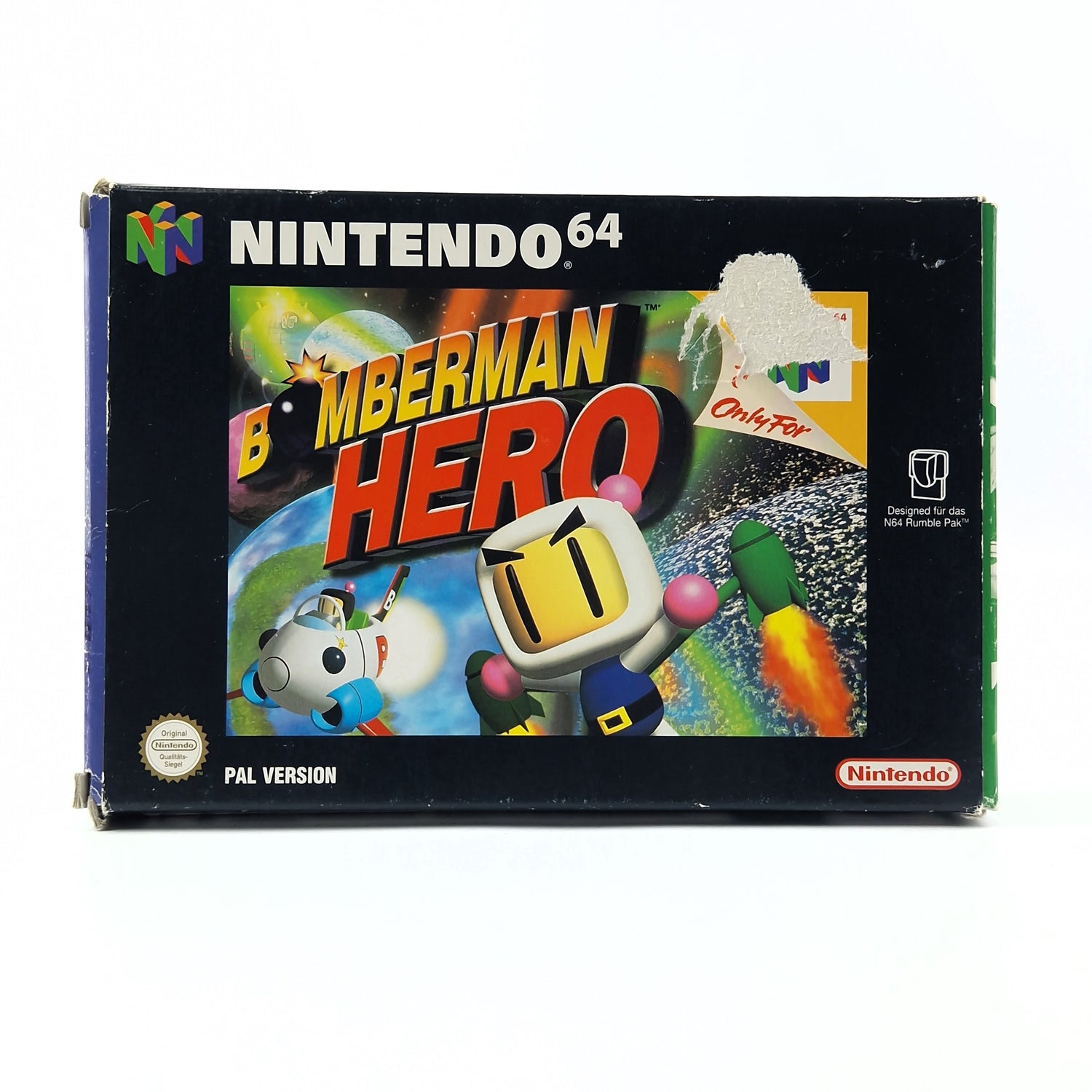 Nintendo 64 Spiel : Bomberman Hero - Modul Anleitung OVP cib / N64 Pal Version