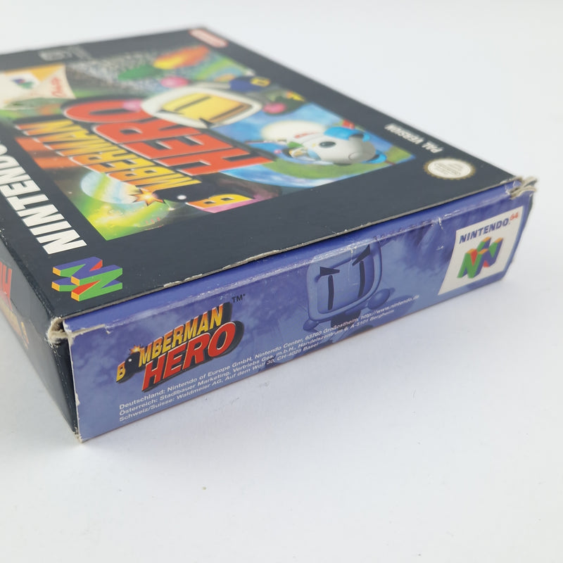 Nintendo 64 Spiel : Bomberman Hero - Modul Anleitung OVP cib / N64 Pal Version