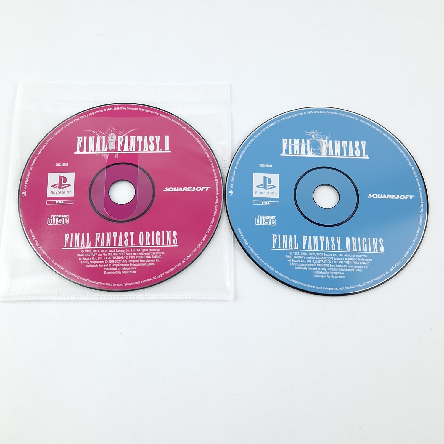 Playstation 1 game: Final Fantasy Origins - CDs with instructions without original packaging / PS1