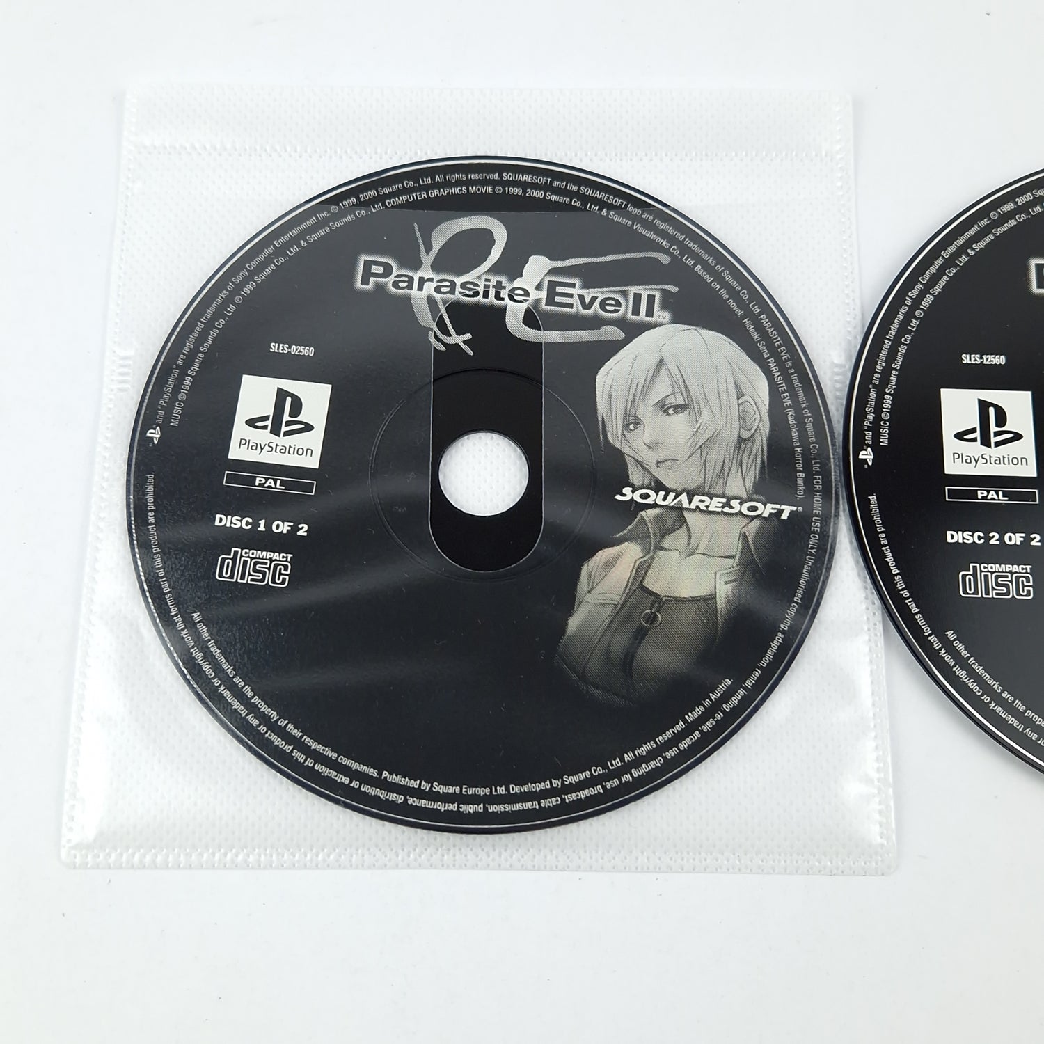 Playstation 1 Spiel : Parasite Eve II - CDs mit Anleitung Ohne OVP / PS1 PAL