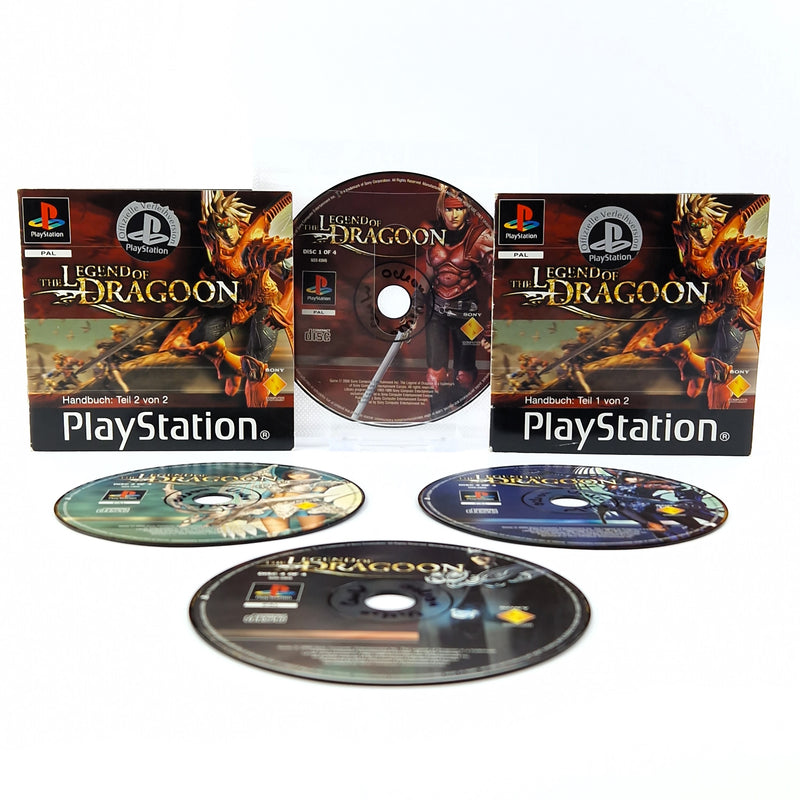 Playstation 1 Spiel : The Legend of Dragoon - CDs mit Anleitung Ohne OVP / PS1