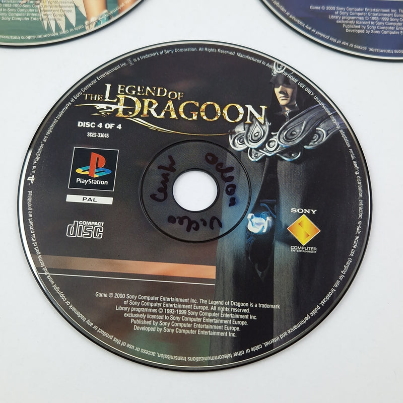 Playstation 1 Spiel : The Legend of Dragoon - CDs mit Anleitung Ohne OVP / PS1