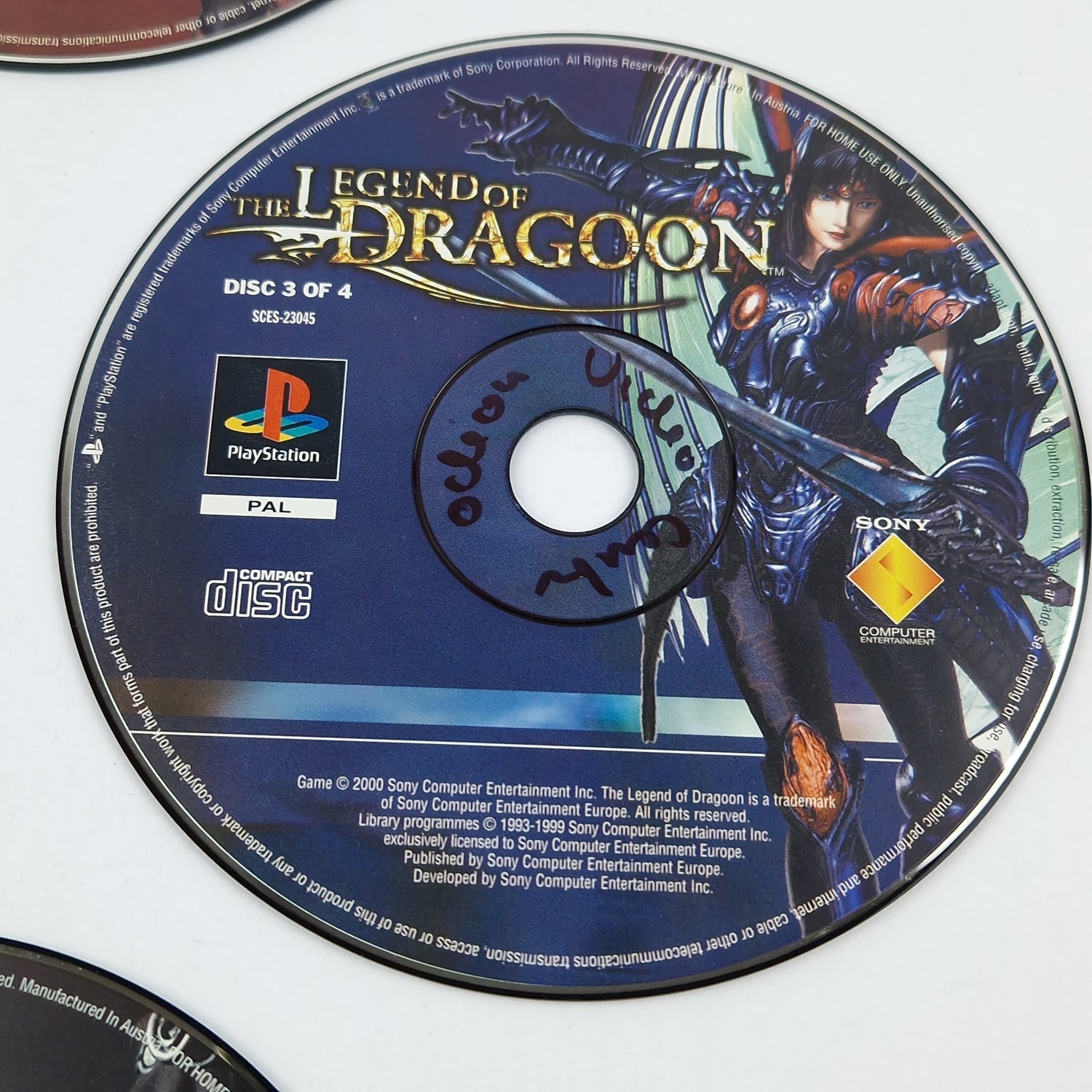Playstation 1 Spiel : The Legend of Dragoon - CDs mit Anleitung Ohne OVP / PS1