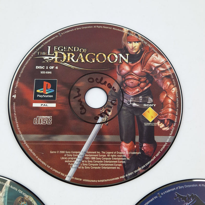 Playstation 1 Spiel : The Legend of Dragoon - CDs mit Anleitung Ohne OVP / PS1