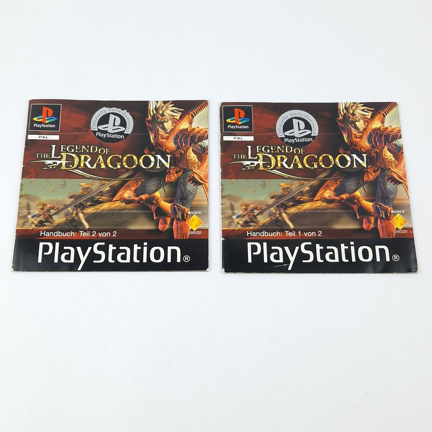 Playstation 1 game: The Legend of Dragoon - CDs with instructions without original packaging / PS1