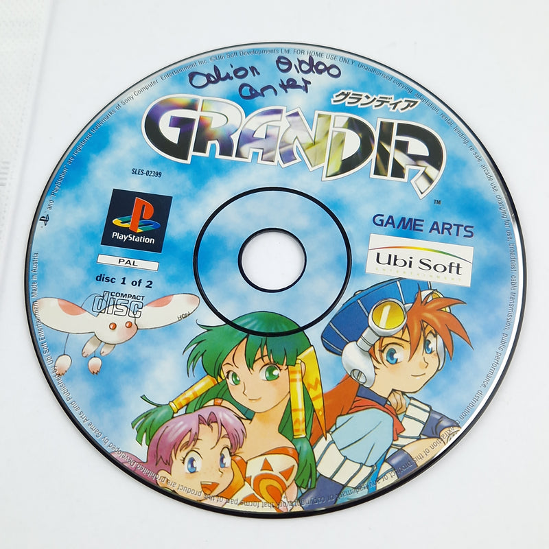 Playstation 1 game: Grandia - CDs with instructions without original packaging / PS1