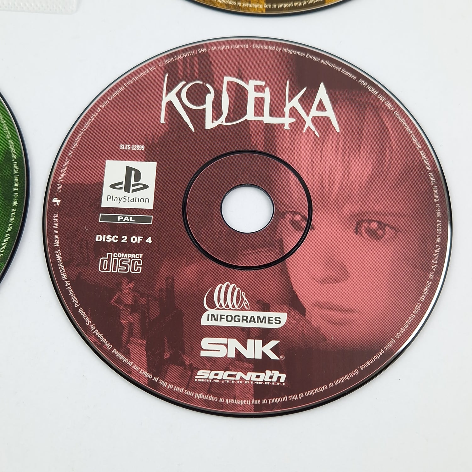 Playstation 1 game: Koudelka - CDs with instructions without original packaging / PS1