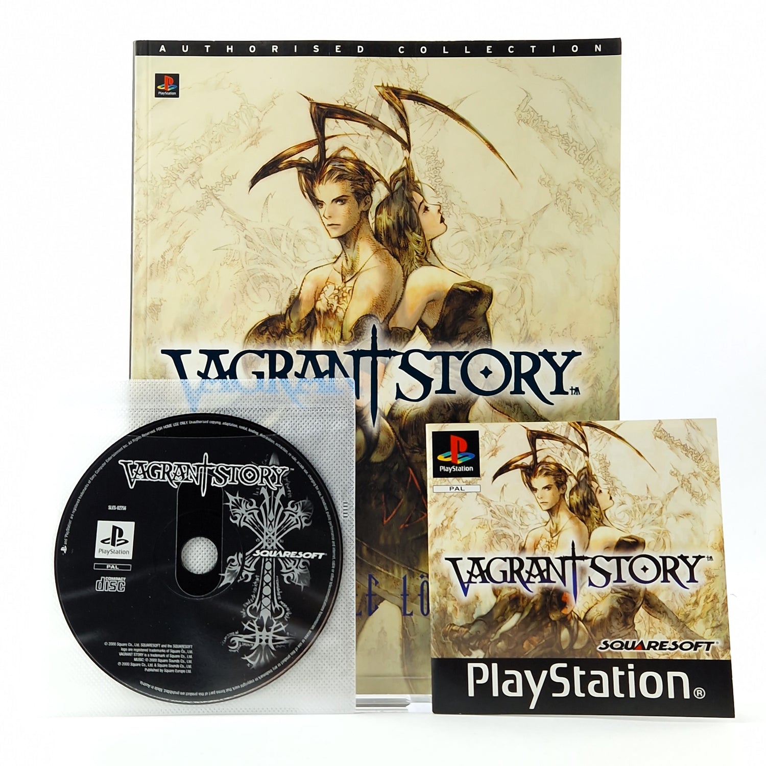 Playstation 1 game: Vagrant Story - CD + instructions with solution book guide PS1
