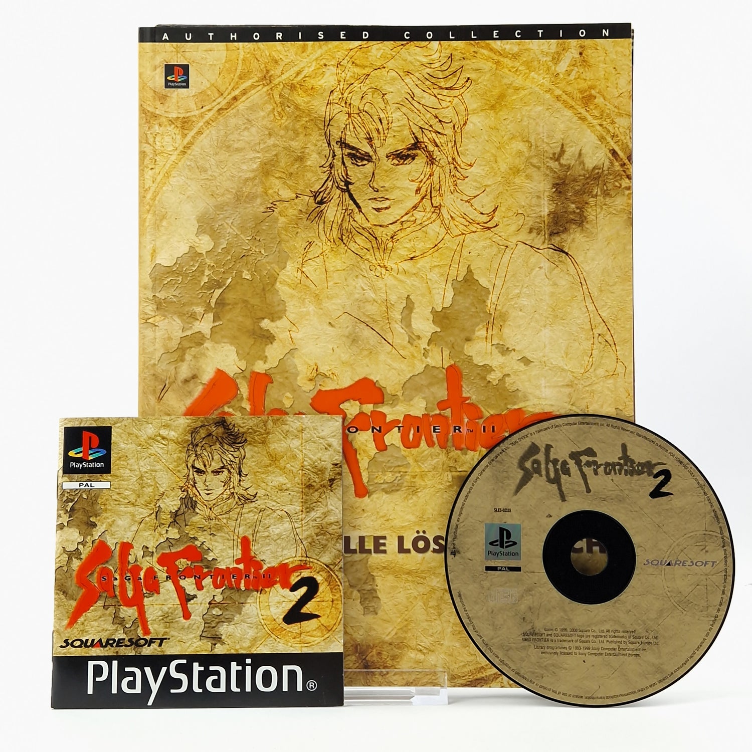 Playstation 1 Spiel : Saga Frontier 2 - CD + Anleitung mit Lösungsbuch Guide PS1