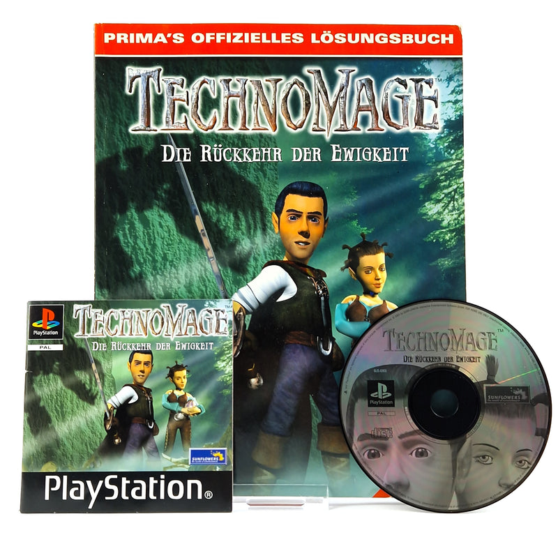 Playstation 1 Spiel : Technomage - CD + Anleitung mit Lösungsbuch Guide PS1
