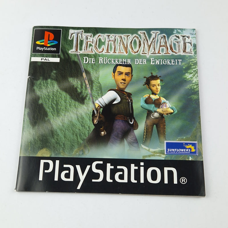 Playstation 1 Spiel : Technomage - CD + Anleitung mit Lösungsbuch Guide PS1