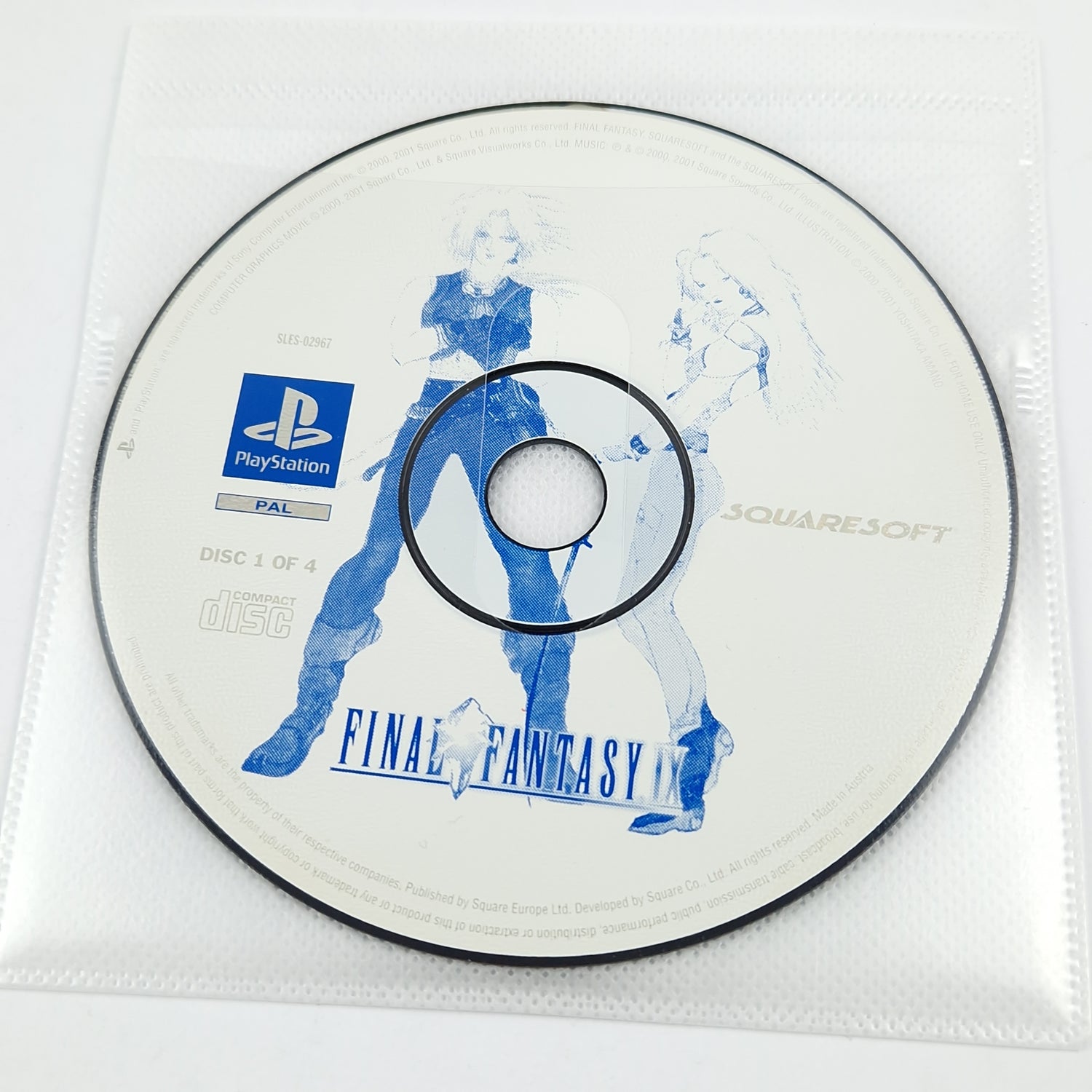 Playstation 1 game: Final Fantasy IX - CD + instructions with solution book PS1