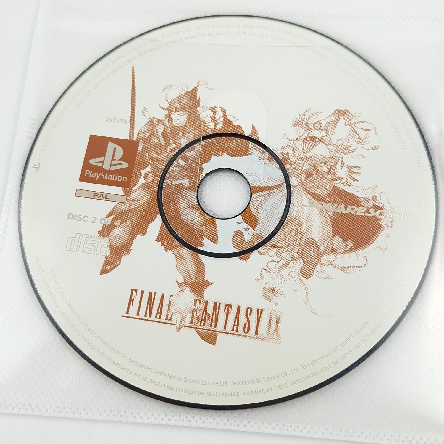 Playstation 1 game: Final Fantasy IX - CD + instructions with solution book PS1