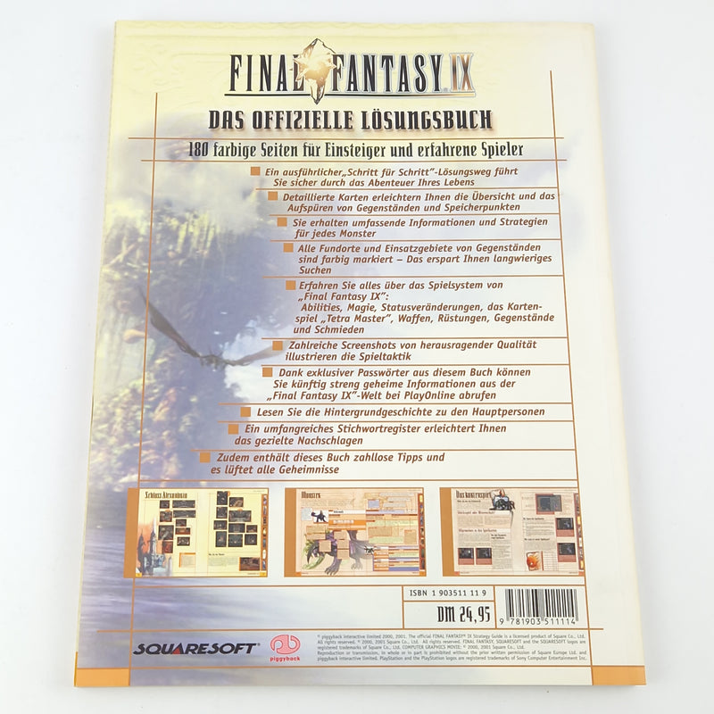 Playstation 1 game: Final Fantasy IX - CD + instructions with solution book PS1