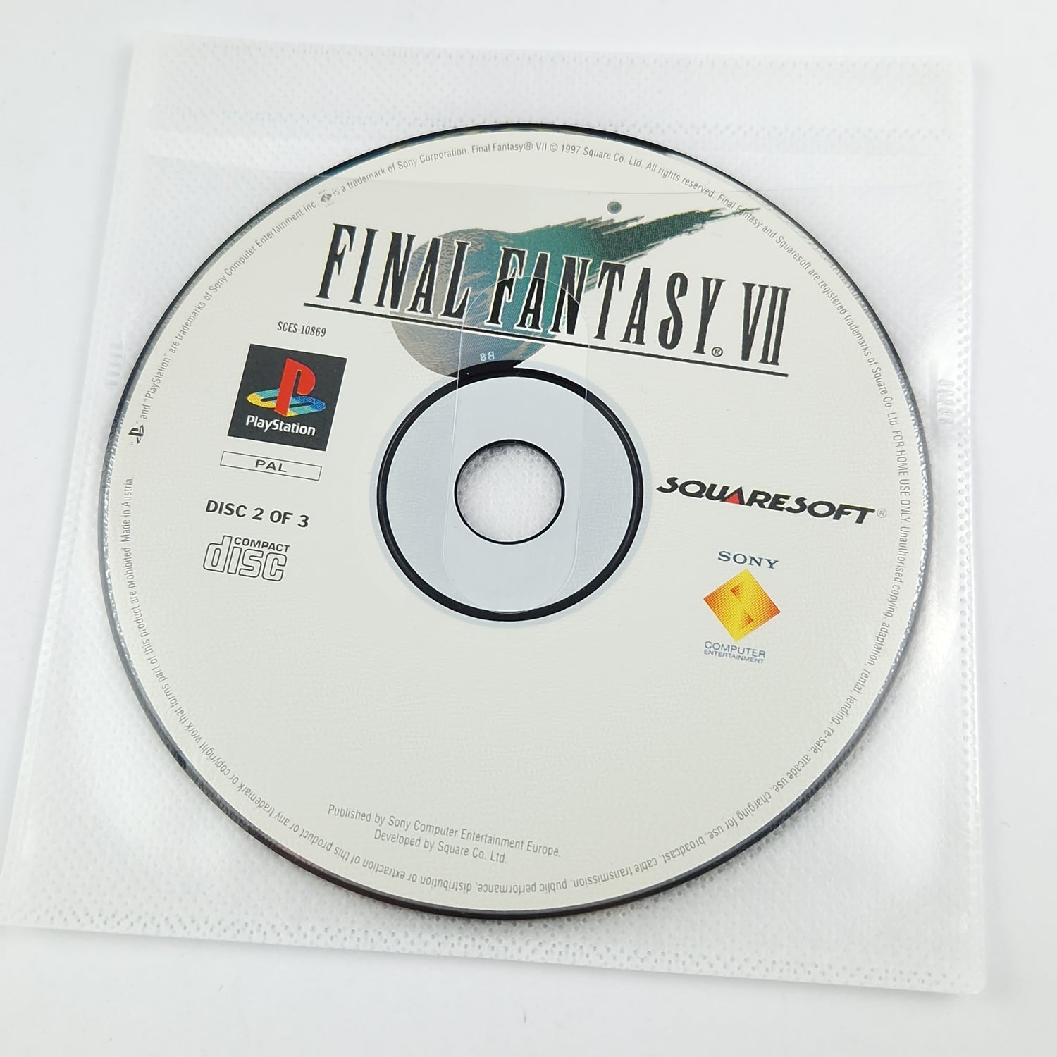 Playstation 1 Spiel : Final Fantasy VII 7 - CD + Anleitung mit Lösungsbuch PS1