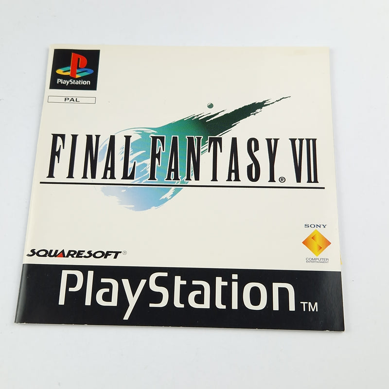 Playstation 1 game: Final Fantasy VII 7 - CD + instructions with solution book PS1