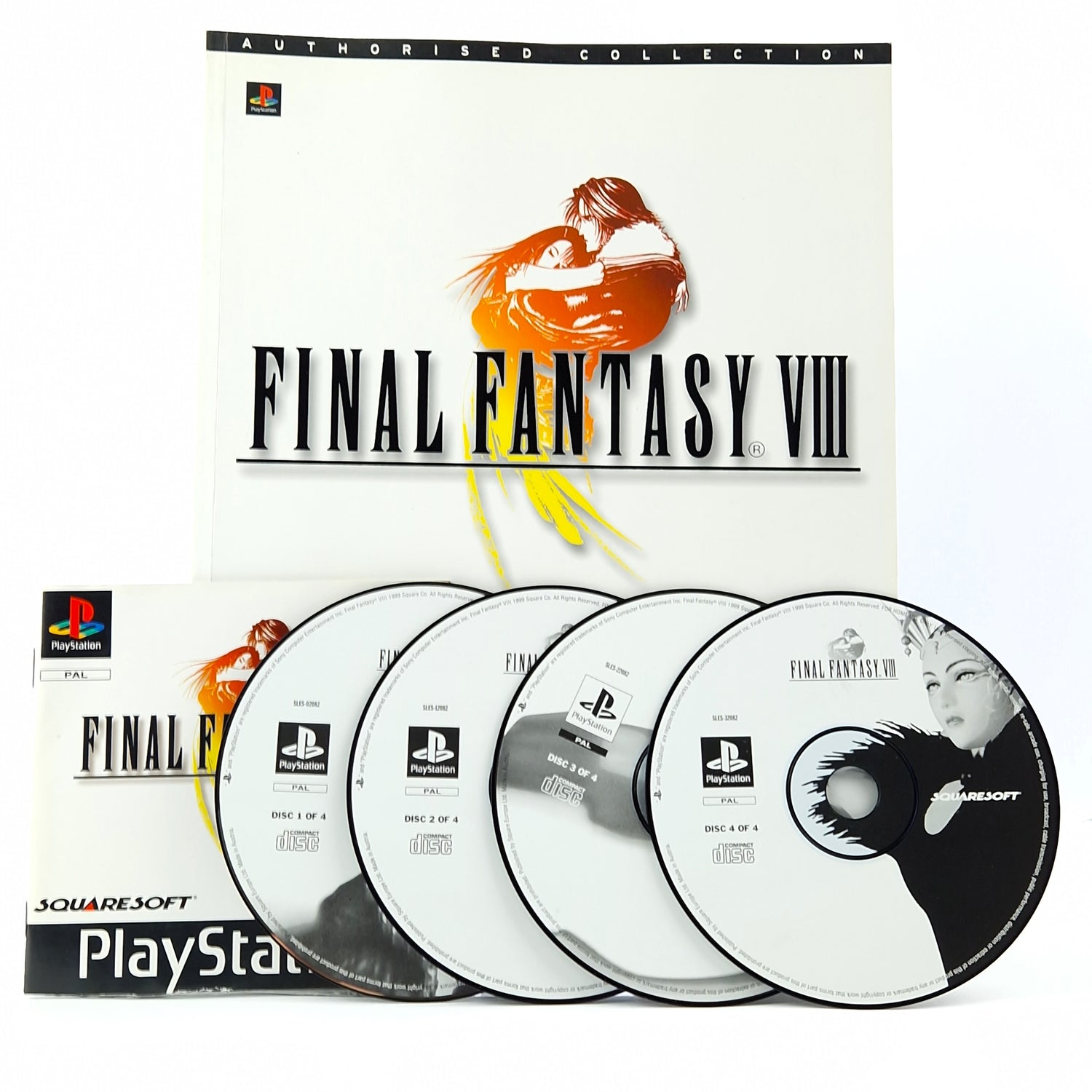 Playstation 1 game: Final Fantasy VIII 8 - CD + instructions with solution book PS1