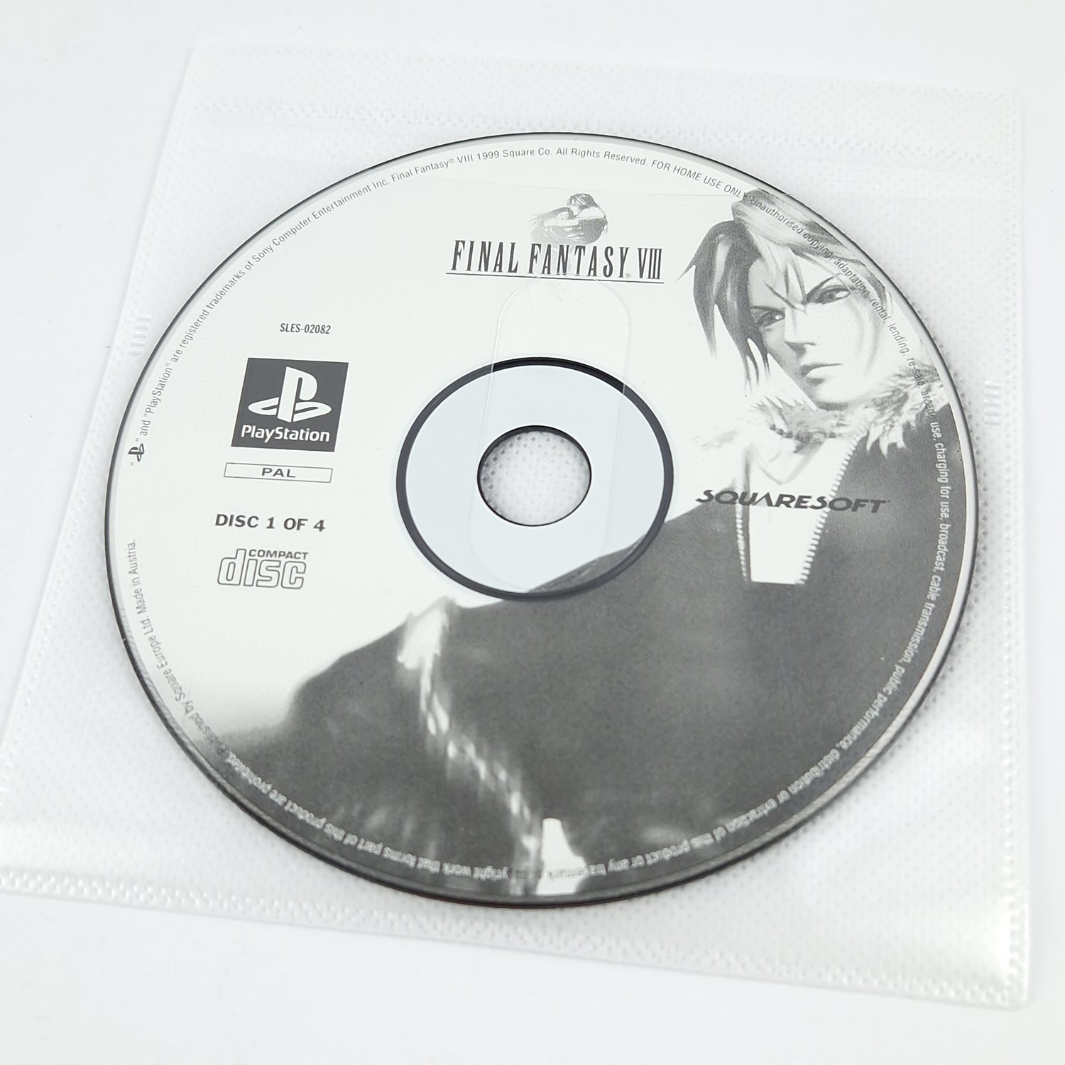 Playstation 1 Spiel : Final Fantasy VIII 8 - CD + Anleitung mit Lösungsbuch PS1