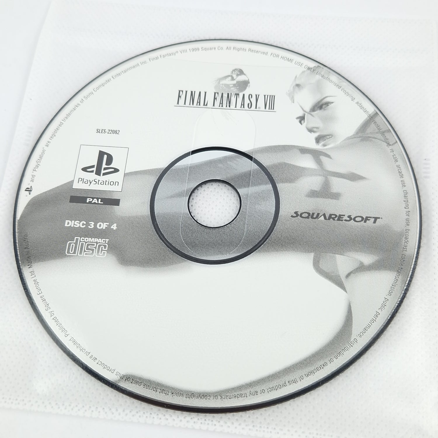 Playstation 1 game: Final Fantasy VIII 8 - CD + instructions with solution book PS1