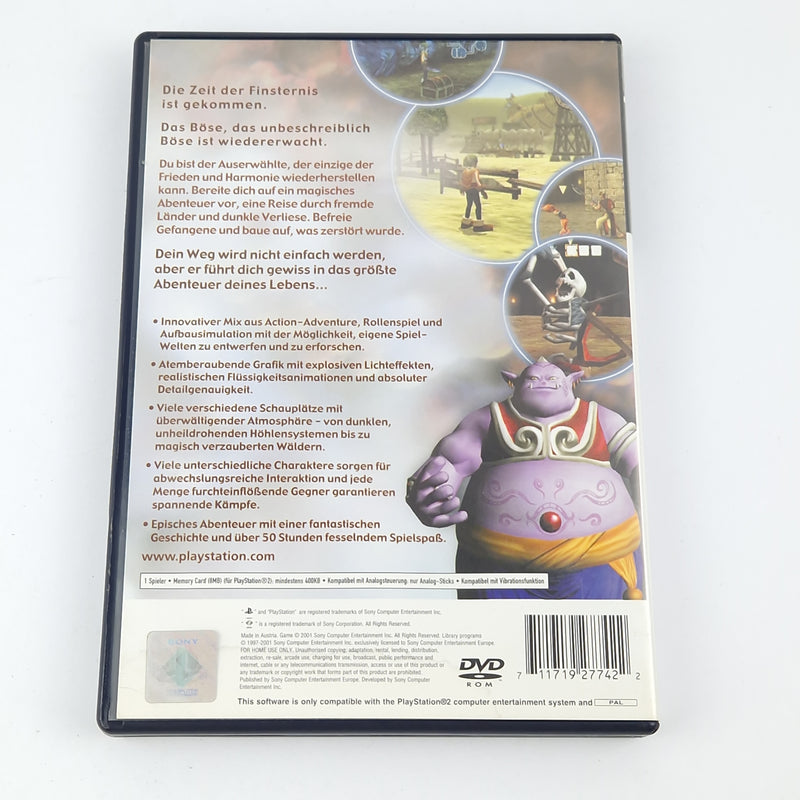 Playstation 2 game: Dark Cloud - CD instructions OVP cib / SONY PS2 PAL