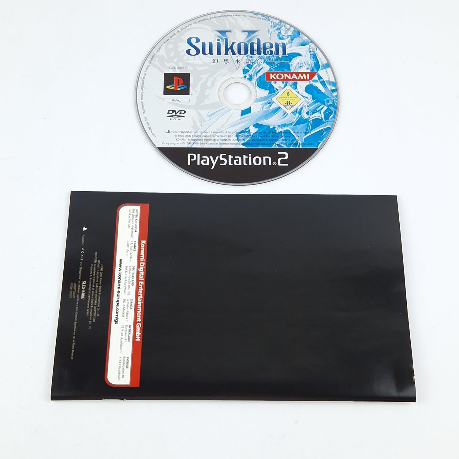 Playstation 2 Spiel : Suikoden V 5 - CD Anleitung OVP / SONY PS2 Konami PAL