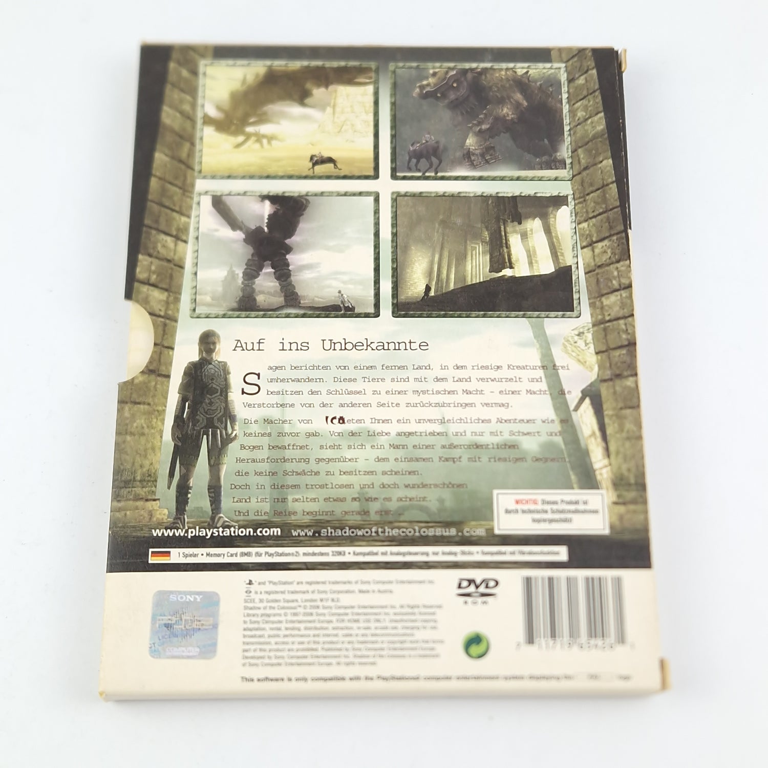 Playstation 2 game: Shadow of the Colossus - CD instructions OVP / SONY PS2 PAL