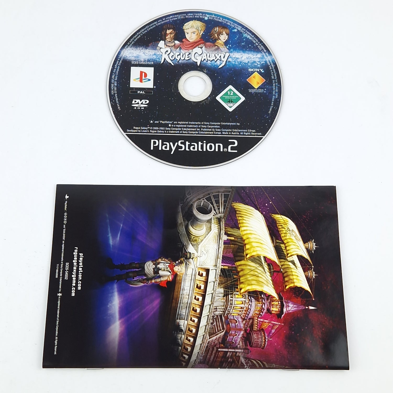Playstation 2 game: Rogue Galaxy - CD manual OVP cib / SONY PS2 PAL