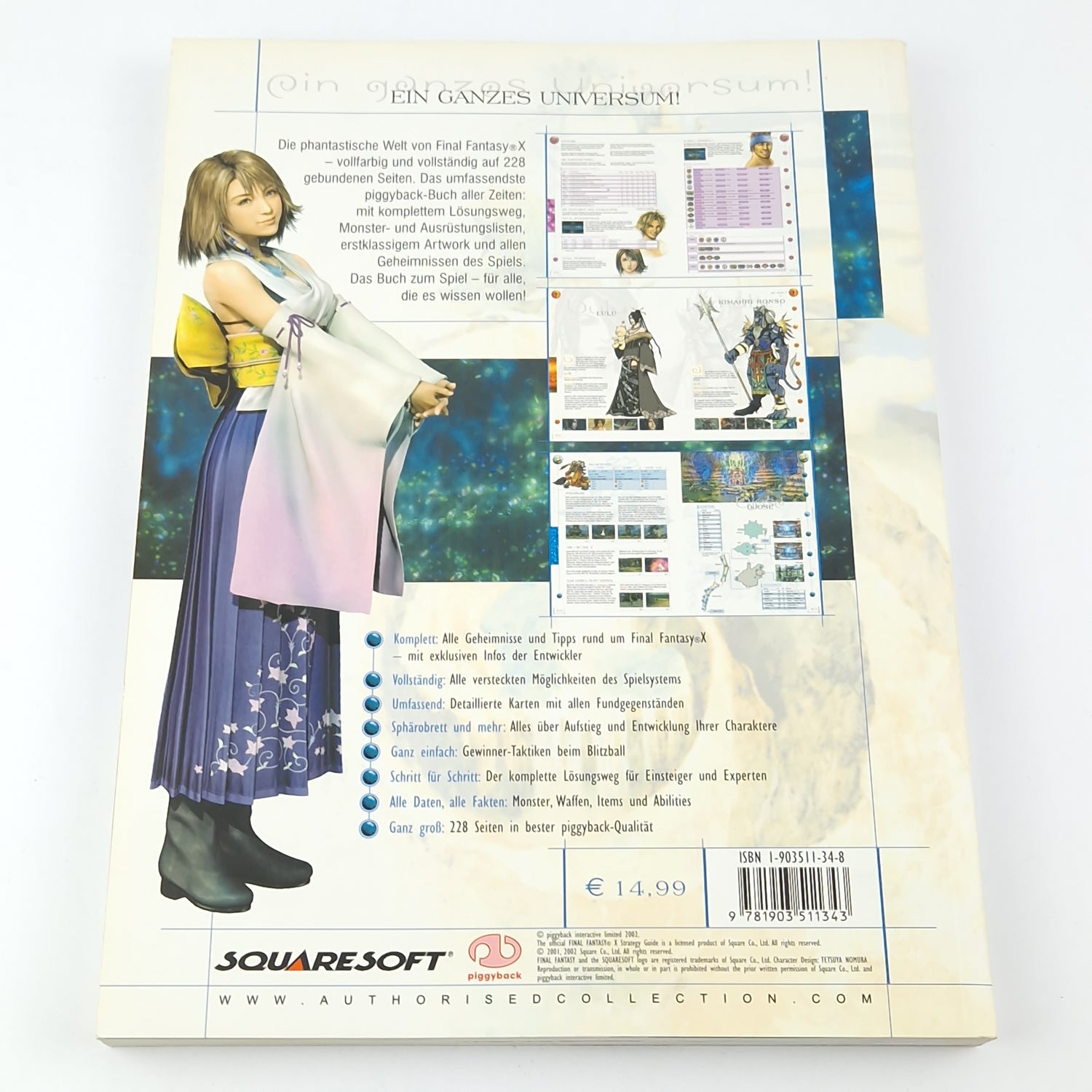 Playstation 2 Spiel : Final Fantasy X + Lösungsbuch Spieleberater - SONY PS2 OVP