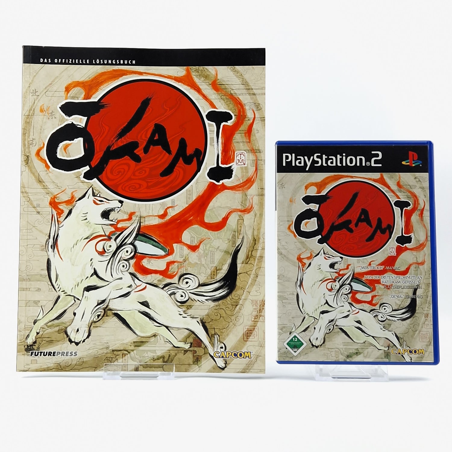 Playstation 2 Spiel : Okami + Lösungsbuch Spieleberater - SONY PS2 OVP