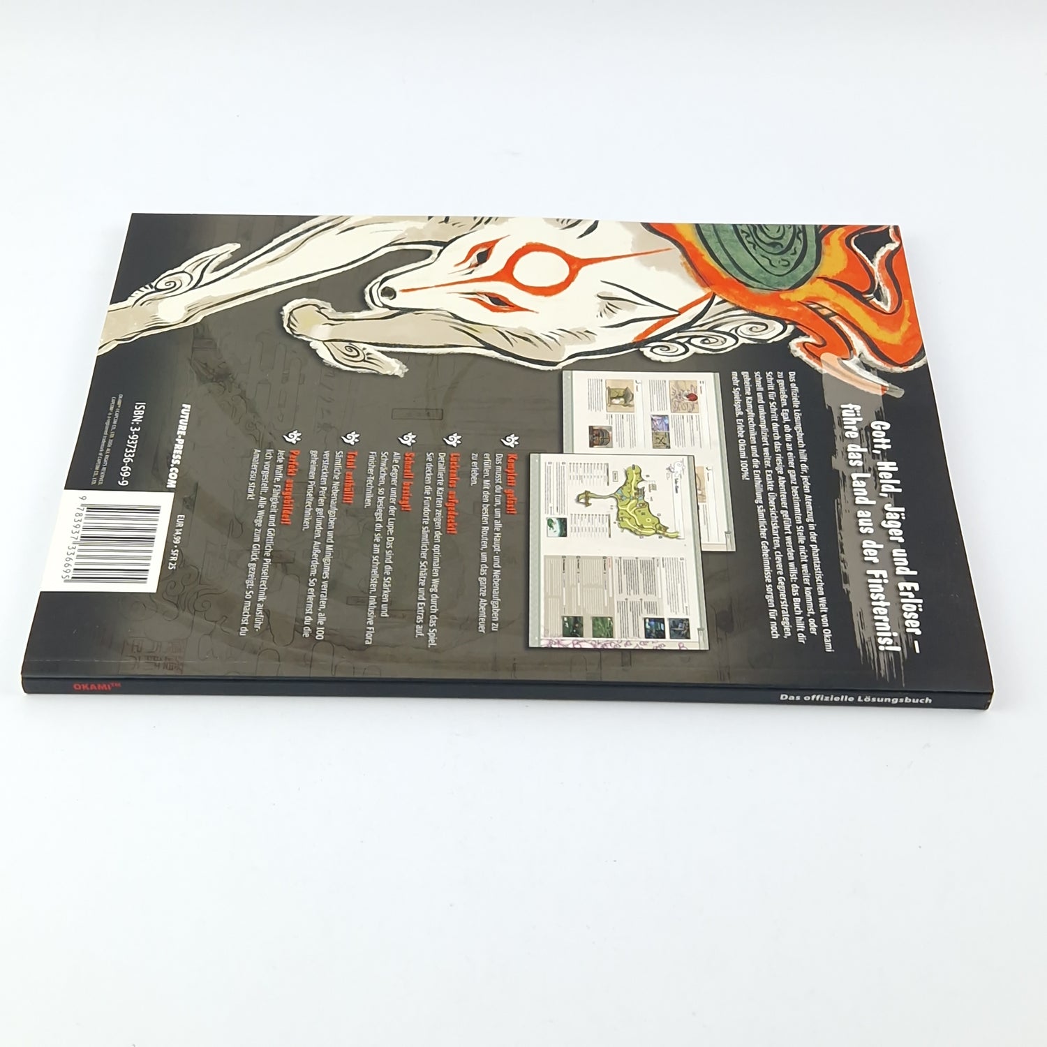 Playstation 2 game: Okami + solution book game advisor - SONY PS2 original packaging