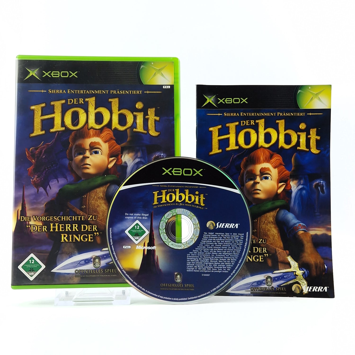 Xbox Classic Spiel : Der Hobbit (Vorgeschichte Herr der Ringe) Microsoft OVP PAL