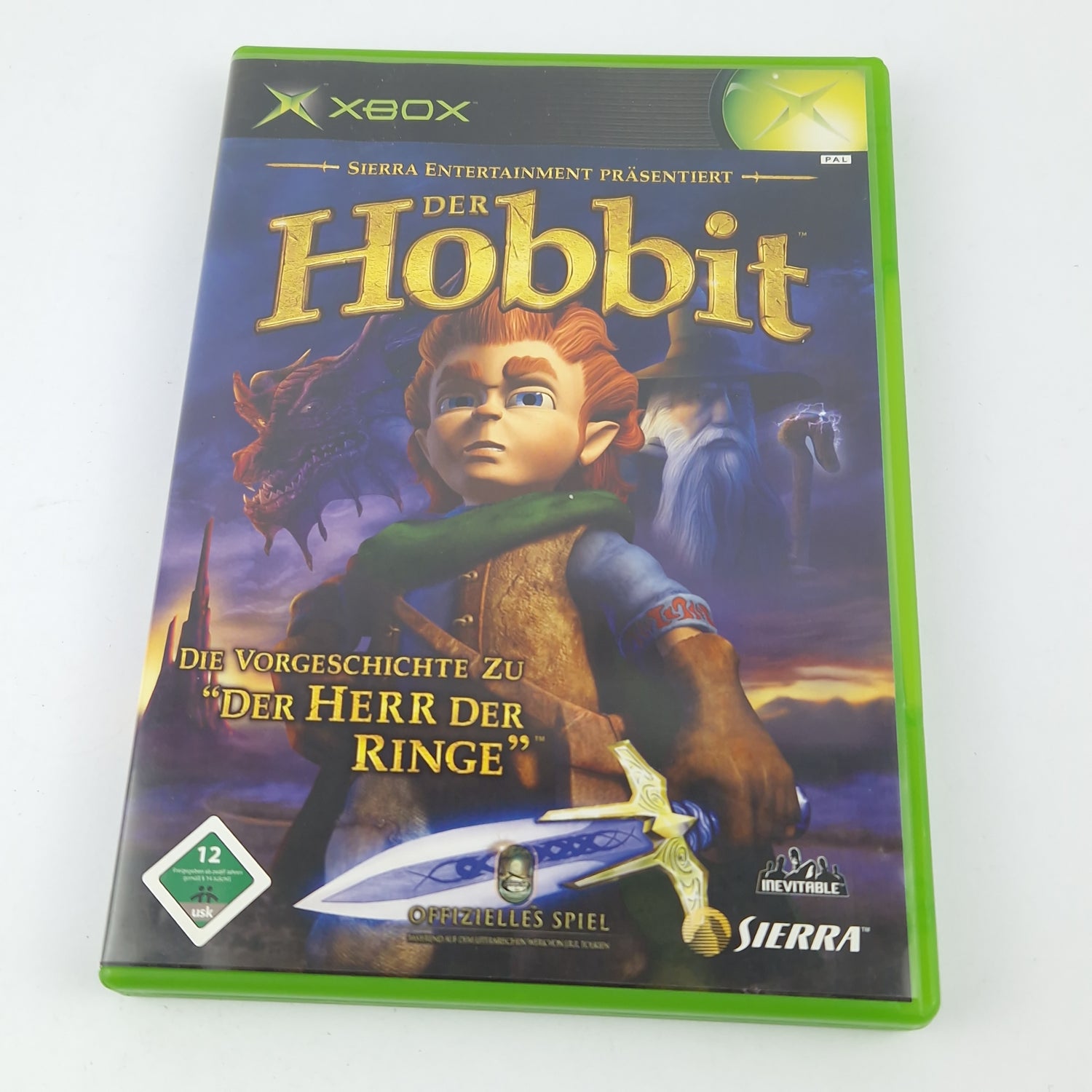 Xbox Classic Spiel : Der Hobbit (Vorgeschichte Herr der Ringe) Microsoft OVP PAL