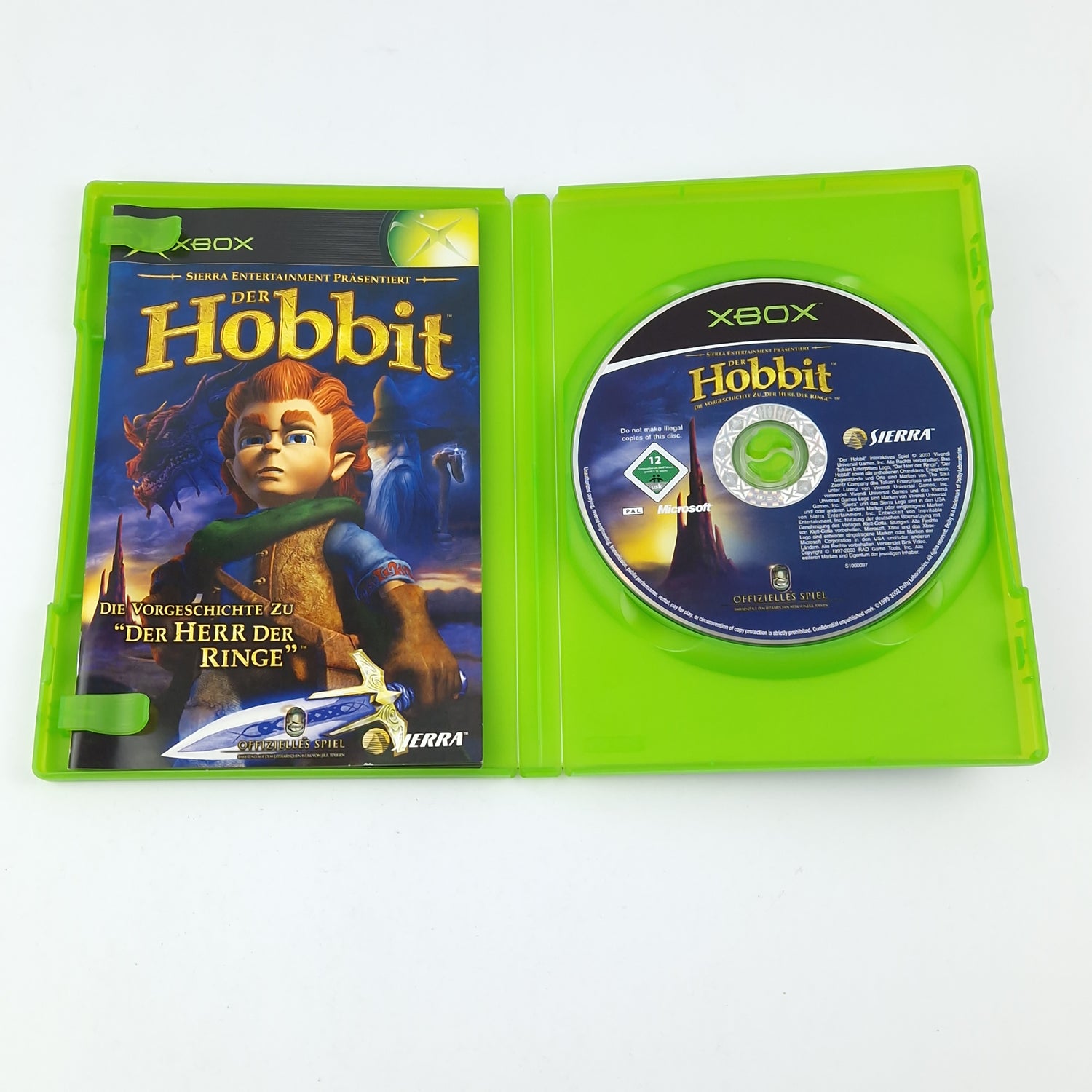 Xbox Classic Game: The Hobbit (Prequel Lord of the Rings) Microsoft OVP PAL