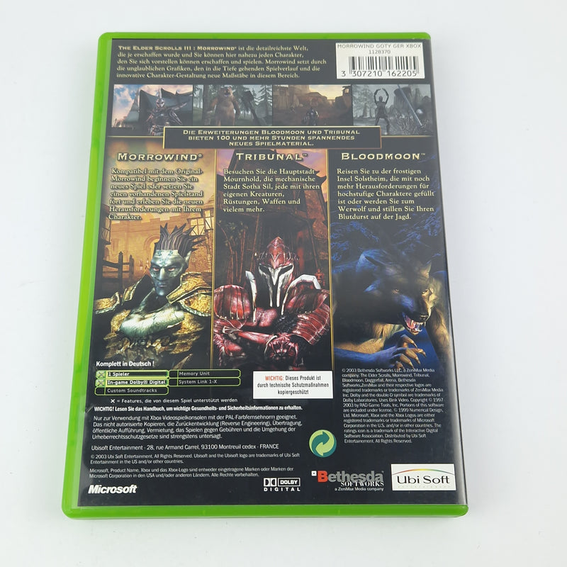 Xbox Classic Spiel : The Elder Scrolls III Morrowind / Game of the Year Ed. OVP