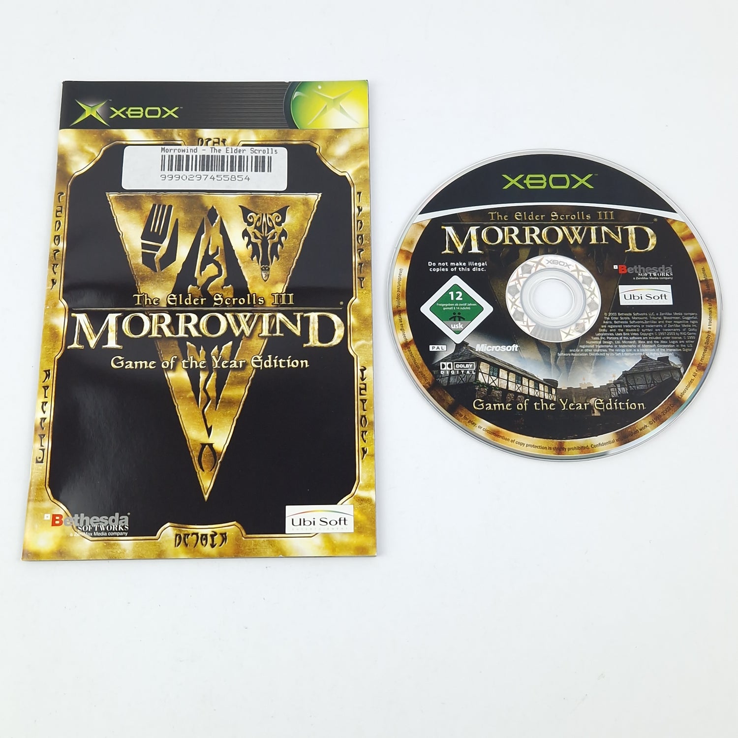 Xbox Classic Game: The Elder Scrolls III Morrowind / Game of the Year Ed. Original packaging