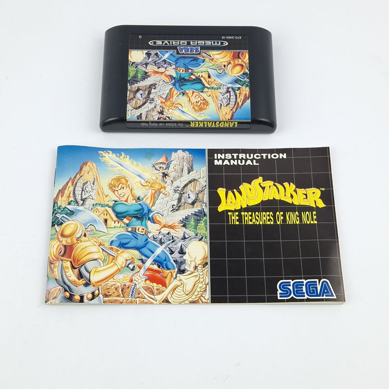 Sega Mega Drive Game: Landstalker + Players Guide - Module OVP Instructions cib