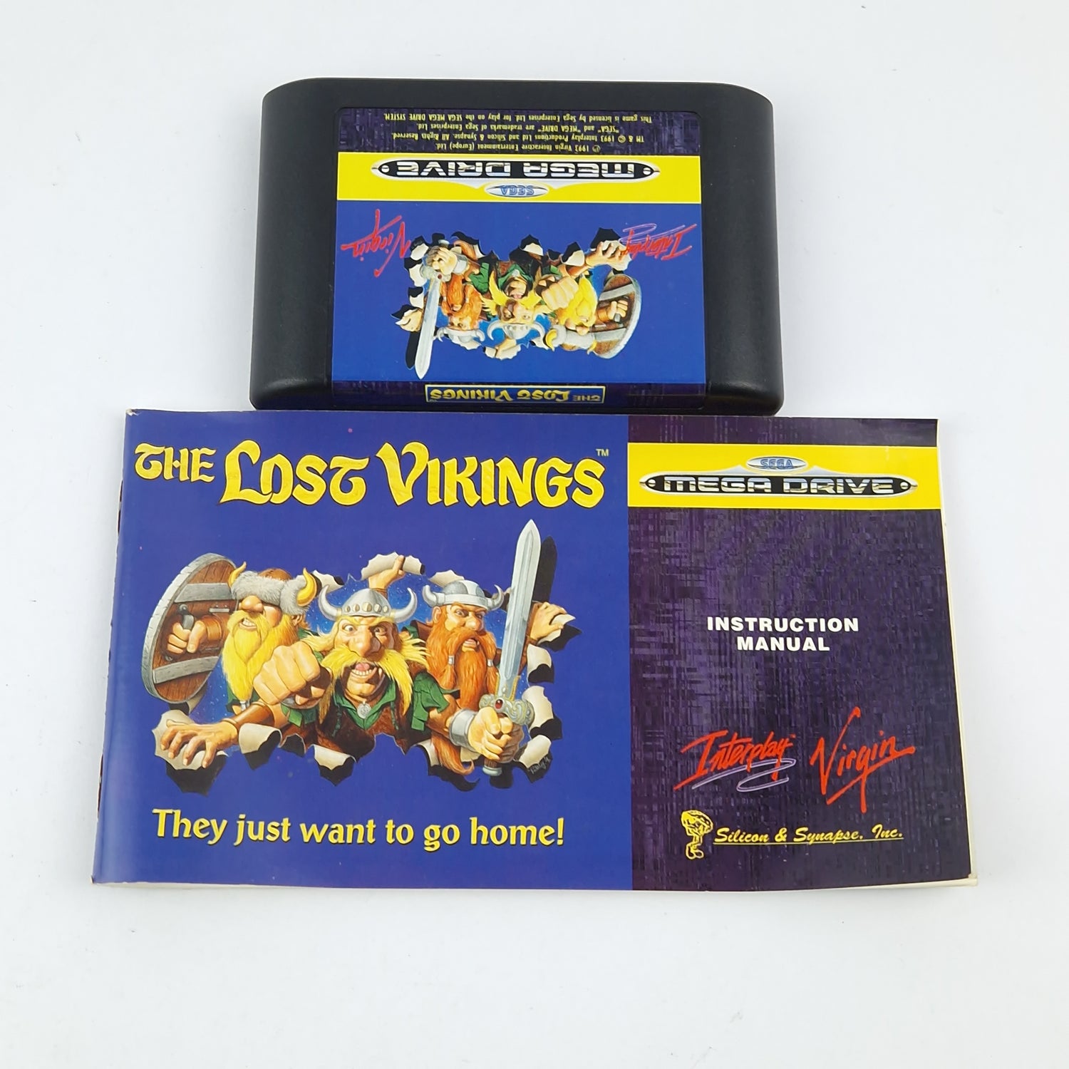 Sega Mega Drive Spiel : The Lost Vikings - Modul OVP Anleitung cib / MD PAL