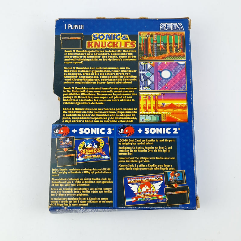 Sega Mega Drive Spiel : Sonic Knuckles - Modul OVP Anleitung / MD PAL