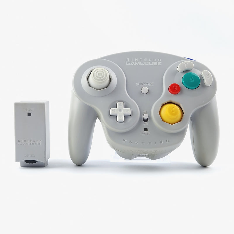 Nintendo Gamecube Funk Controller : Original Wavebird Gamepad mit Empfänger