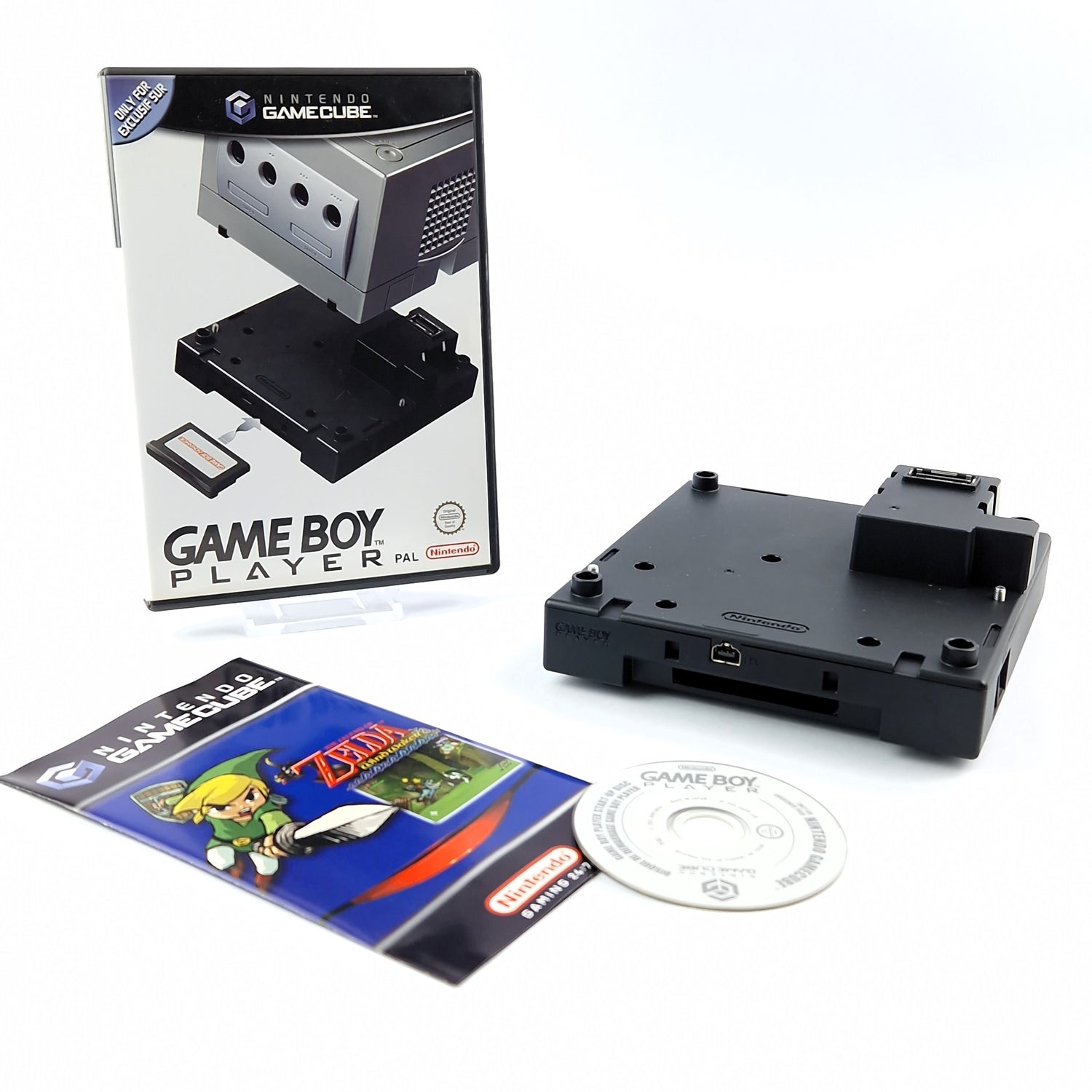 Nintendo Gamecube : Gameboy Player Adapter mit CD - Zubehör Game Boy Erweiterung