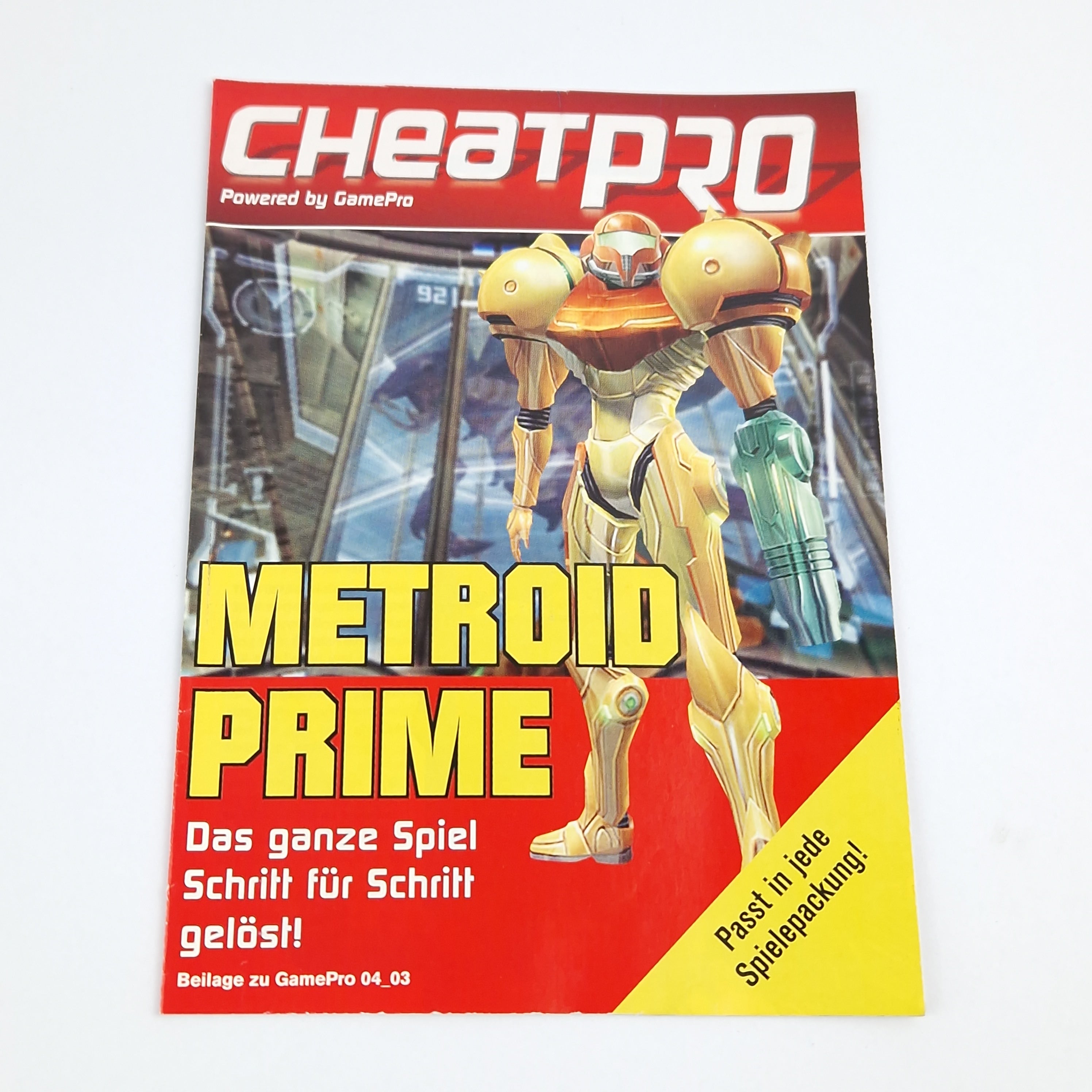 Nintendo Gamecube Spiel : Metroid Prime + Cheat Pro Heft / Lösungsbuch