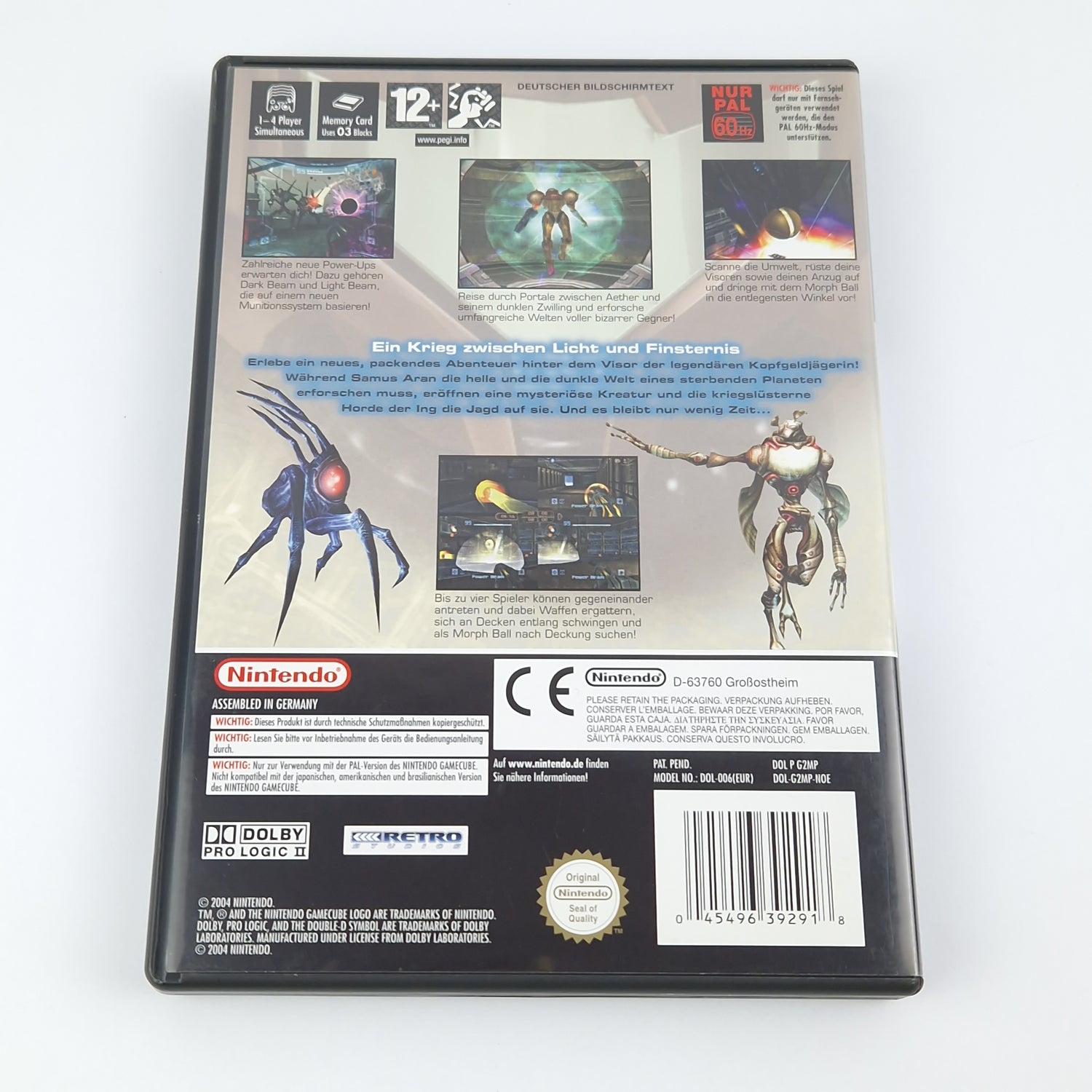 Nintendo Gamecube Spiel : Metroid Prime 2 Echoes - CD Anleitung OVP cib / PAL GC