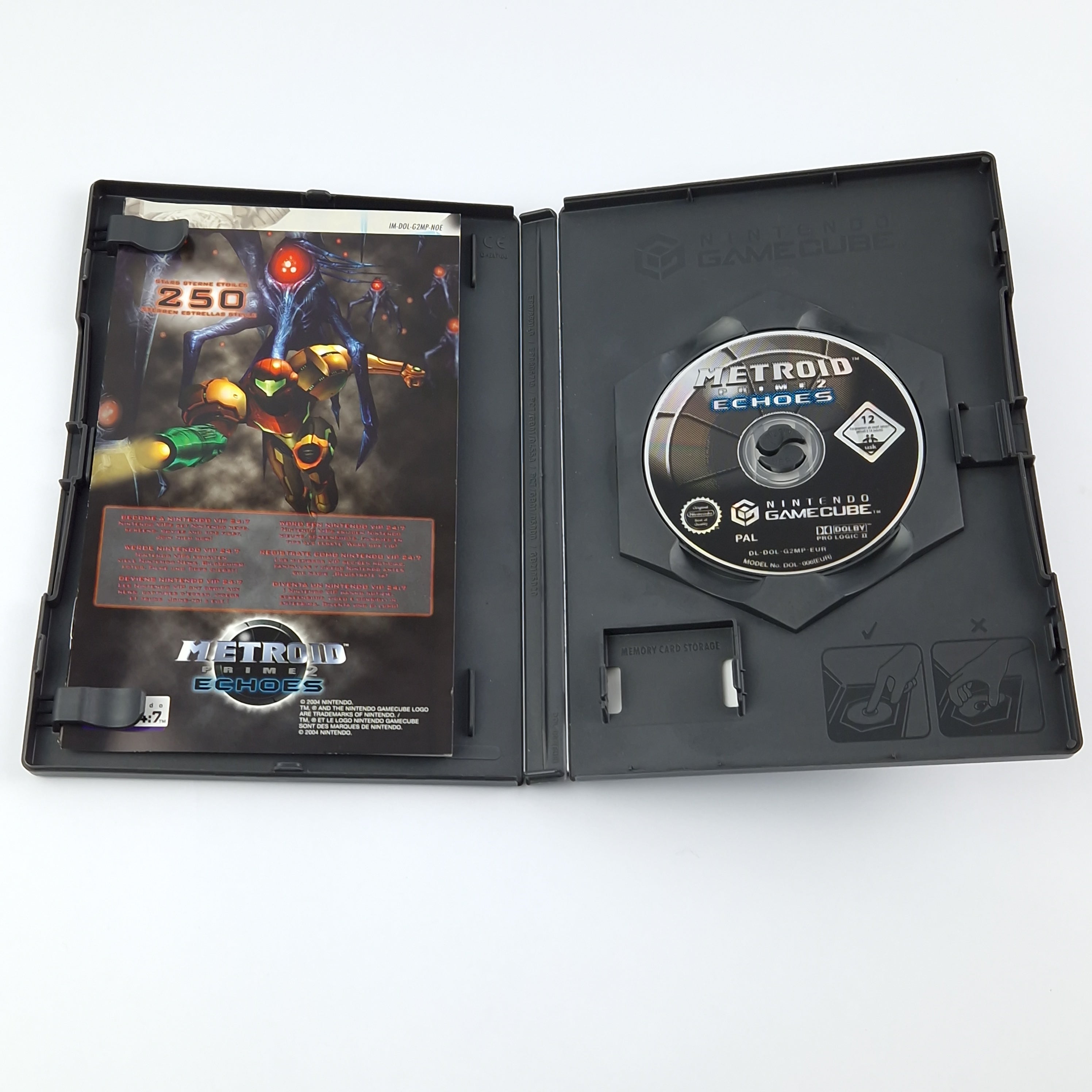 Nintendo Gamecube Spiel : Metroid Prime 2 Echoes - CD Anleitung OVP cib / PAL GC