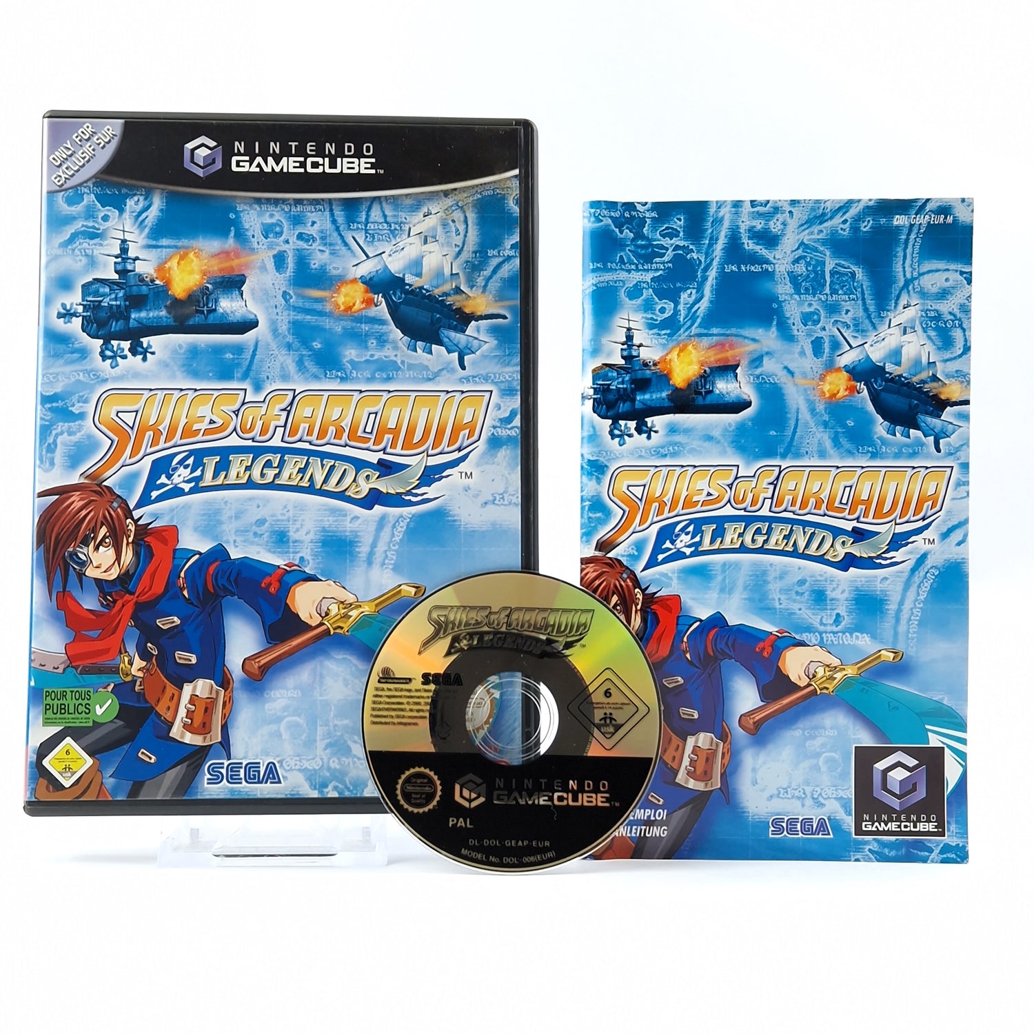 Nintendo Gamecube Spiel : Skies of Arcadia Legends - CD Anleitung OVP cib / PAL