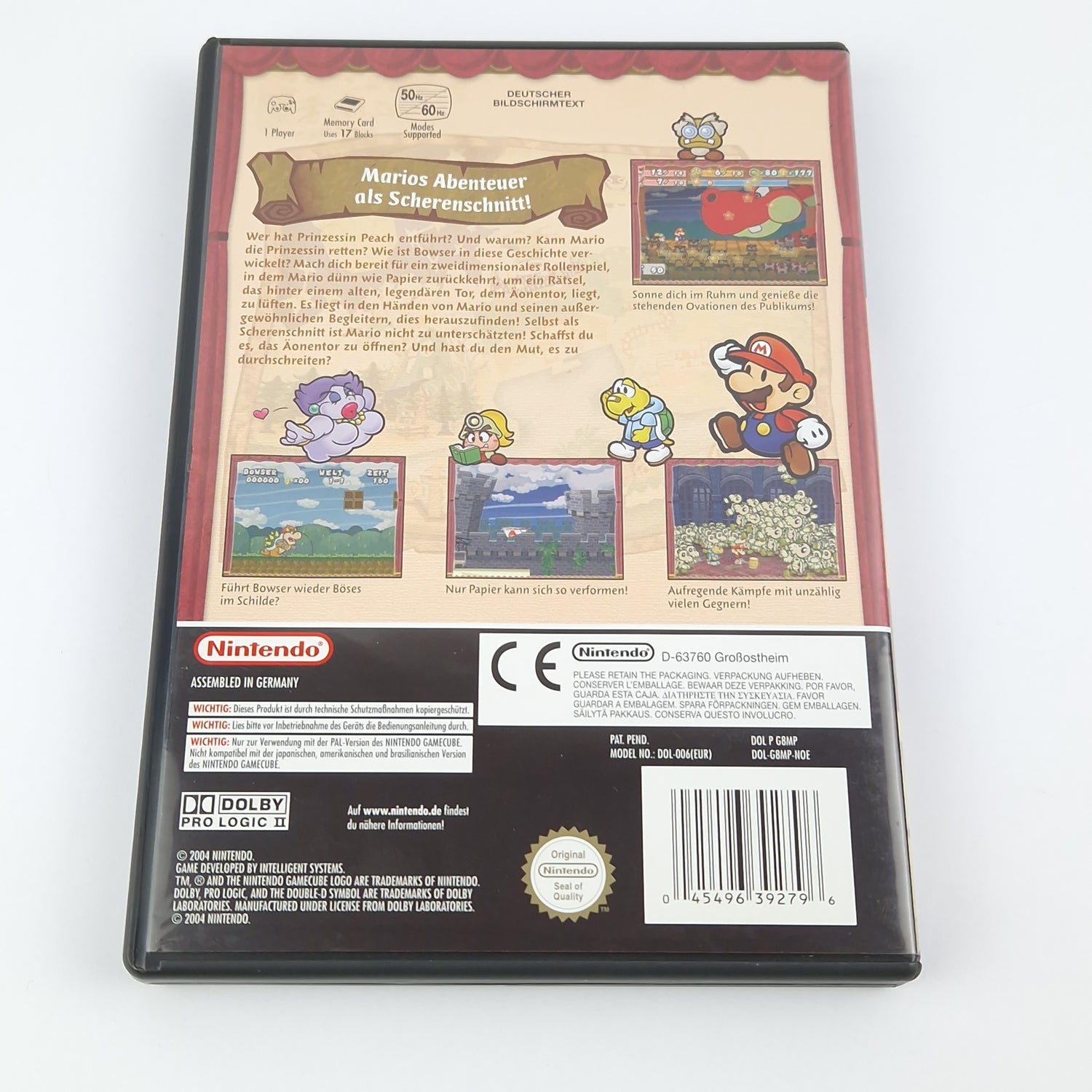 Nintendo Gamecube Spiel : Paper Mario die Legende vom Äonentor - OVP PAL Game