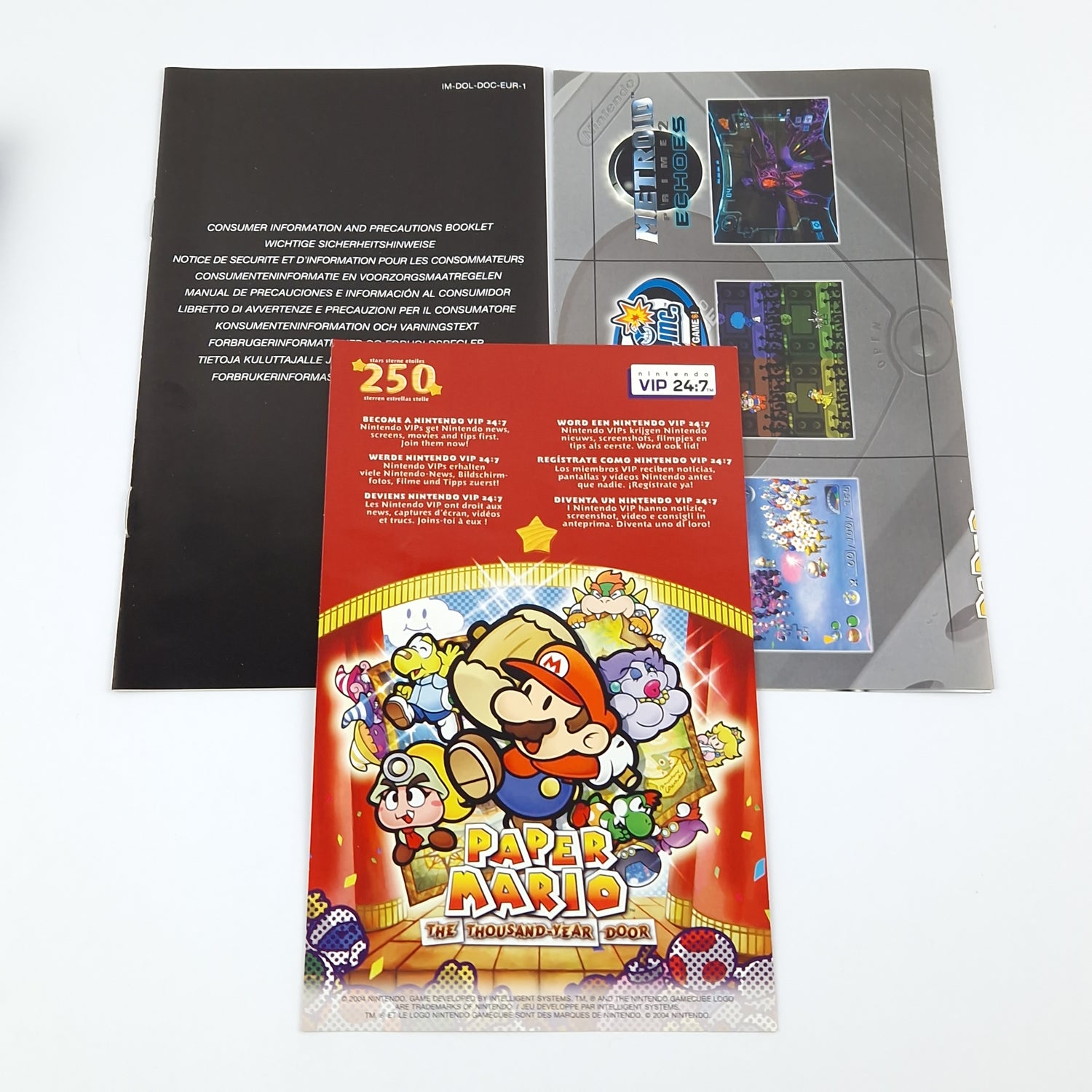 Nintendo Gamecube Game: Paper Mario the Legend of the Aeon Gate - OVP PAL Game