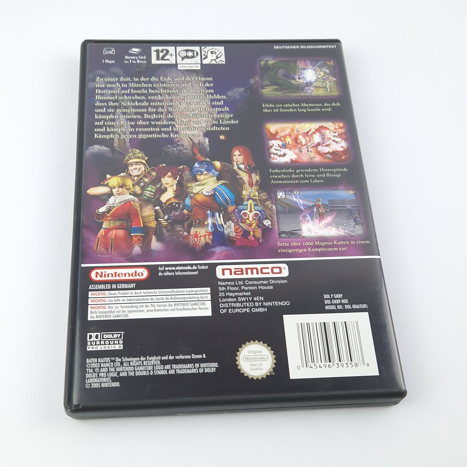 Nintendo Gamecube Game: Baten Kaitos + Future Press Solution Book - OVP PAL