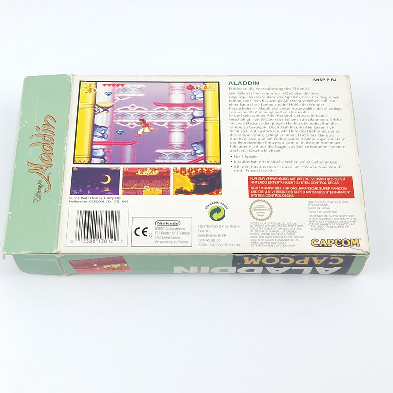 Super Nintendo Spiel : Disneys Aladdin - Modul Anleitung OVP cib / SNES PAL